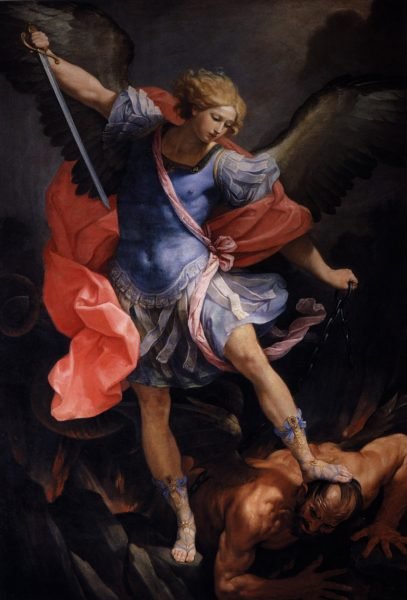 Guido Reni: Mikhá'él arkangyal legyőzi a sátánt. Mikhá'él arkangyal tisztító lángja - angyalmágikus gyakorlat